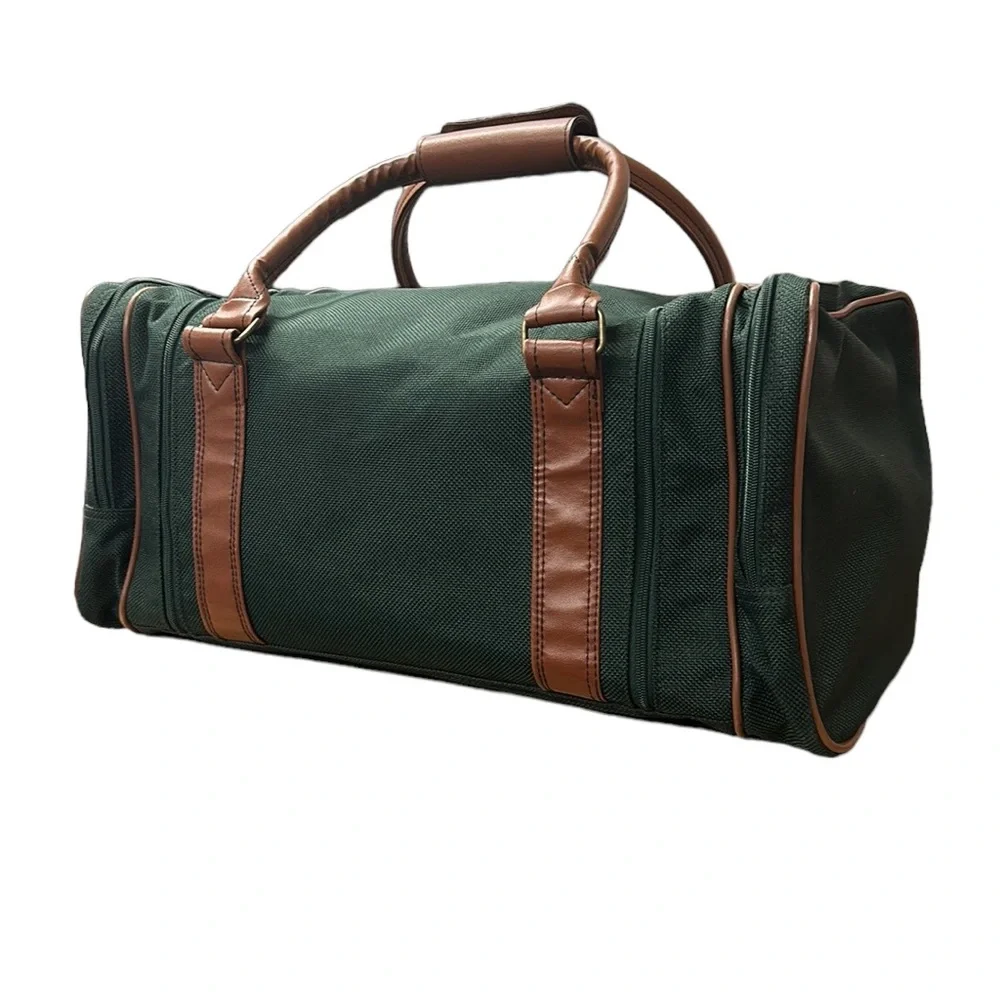 Rare Maryland State Golf Association Green Canvas Locker Room Duffle Bag Luggage